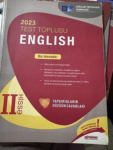 Testlər: İngilis dili Testlər 11-ci sinif, DİM, 2-ci hissə, 2023 il — 3