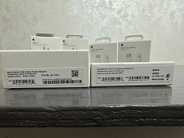 iphone cable: Продаю зарядки 20W для телефона! 1️⃣ Адаптер 20W + шнур — 💰 1000 сом — 2