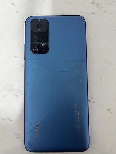 redmi note 11c: Redmi, Redmi Note 11, Б/у, 128 ГБ, цвет - Синий, 2 SIM — 1