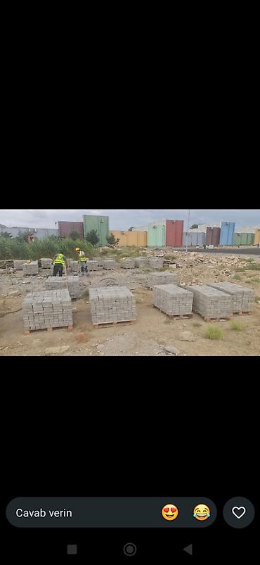 Beton plitələr: Trotuar daşları (beton piyada/klinker tipli paver) - Material: yüksək — 2