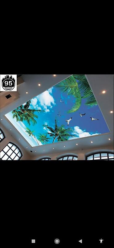 Натяжной потолок: Натяжной потолок Матовое, 3D потолки, Глянцевое Бесплатный замер, Гарантия, Монтаж — 29