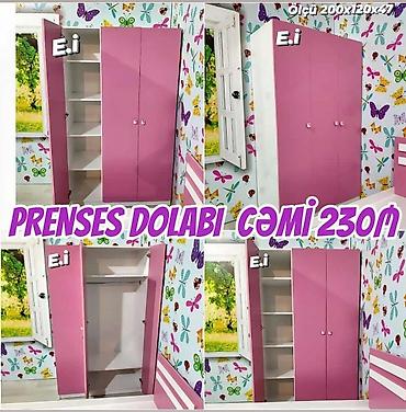 Uşaq dolabları: Qız üçün, Yeni, 3 qapılı, Açılan, Düz dolab — 1