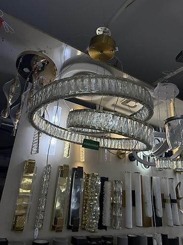 Люстры: Подвесная LED-люстра с двумя кольцами - Дизайн: современная кольцевая — 1