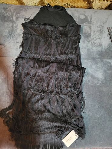 svecane haljine od satena i cipke: XL (EU 42), bоја - Crna, Koktel, klub