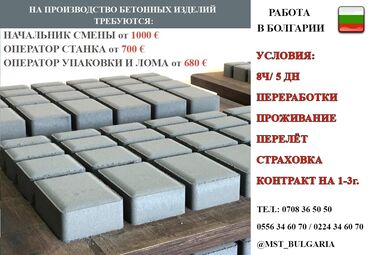 работников: 000702 | Болгария. Строительство и производство