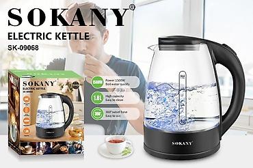Техника и электроника: Электрический чайник SOKANY SK-09068 - Объем: 1,8 л - Мощность — 1