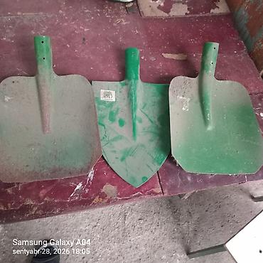Инструменты: Metal kürək ucluqları – 3 model - Material: qalın metallı bıçaq — 1