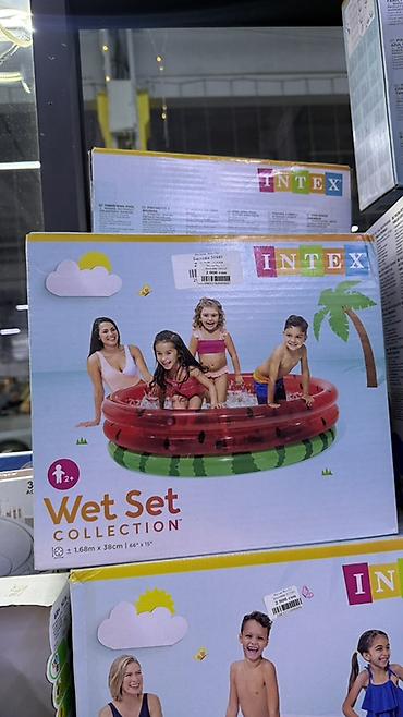 Надувной детский бассейн Intex Wet Set Collection “Арбуз”. - lalafo.kg да Надувной детский бассейн Intex Wet Set Collection “Арбуз”. -