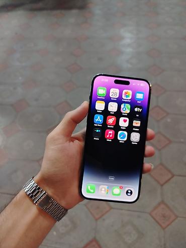 Apple iPhone: IPhone 14 Pro Max, 128 GB, Deep Purple, Zəmanət, Face ID, Sənədlərlə — 2