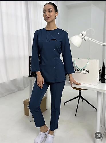 сток одежда: Медицинский костюм MAVEN Модель “Милан” - Цвет: темно‑синий - — 1