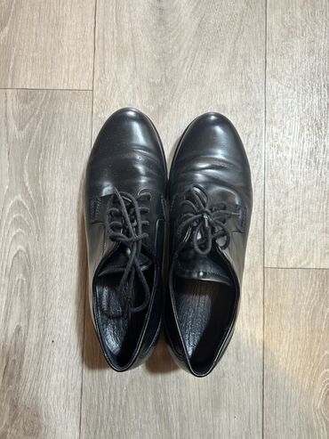 ботинки на платформе: Туфли Ecco, 38, цвет - Черный