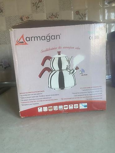 dəmlik: Yeni, rəng - Yaşıl, Dəm caydanı, Paslanmayan polad, 3 l, Türkiyə — 6