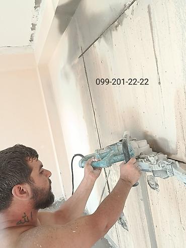 televizor temiri: 099-201-22-22Beton/kərpicdə dəlik açma və şırımlama xidməti - Diamant — 6
