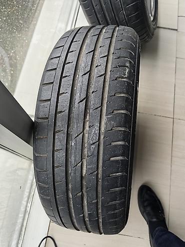 porsche disk: Məhsul: Porsche loqolu yüngül lehimli disk + Continental şin komplekti — 2