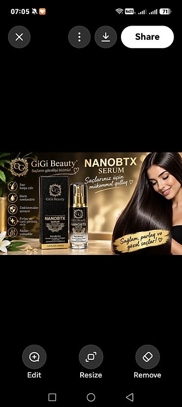 Üz serumu, Bütün dəri növləri üçün, 100 ml, Yeni, Pulsuz çatdırılma