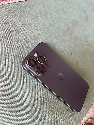 Уюлдук телефондор жана аксессуарлар: IPhone 15 Pro, Колдонулган, 256 ГБ, Кара, Коргоочу айнек, 86 % — 4