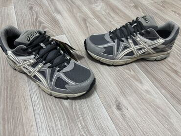 Кроссовки и спортивная обувь: Мужские кроссовки, 45, Asics, Новый, цвет - Серый, Самовывоз — 10