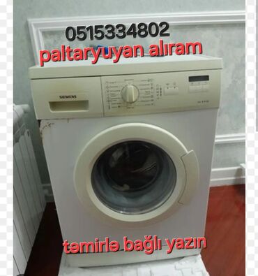 paltaryuyan simens: Paltaryuyan maşın Siemens, 10 kq-dan çox, Yeni, Avtomat, Qurutma var, Kredit yoxdur, Pulsuz çatdırılma
