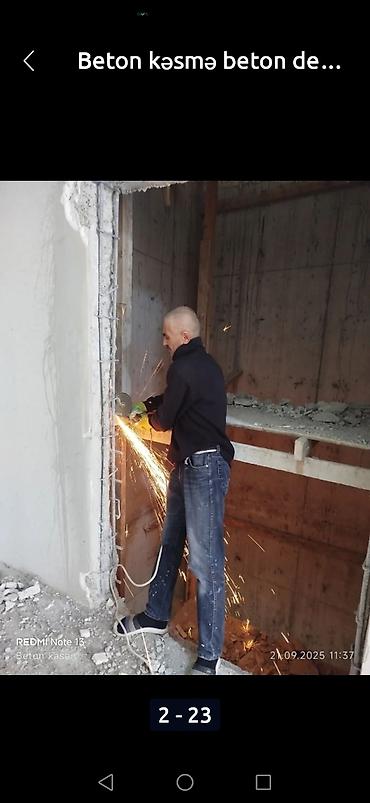 plastik qapi pencere setkasi: Beton kəsmə və deşmə xidməti - Dəqiq və təmiz kəsim: divar, döşəmə və — 6