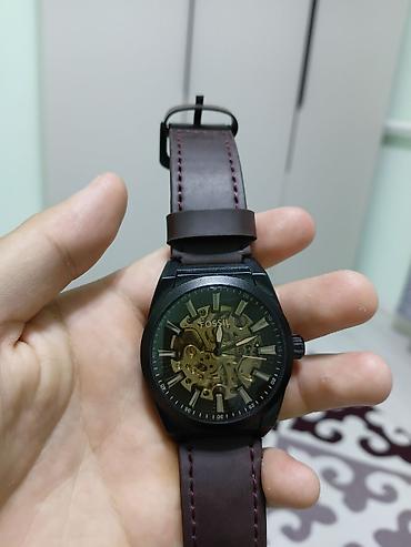 Мужские наручные часы Fossil с открытым механизмом (skeleton)