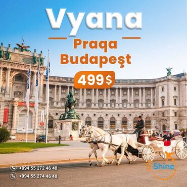 bakı gəncə avtobus bilet qiyməti: Vyana-Praqa-Budapeşt turu Səyahət tarixləri: 19.05.2024-25.05.2024