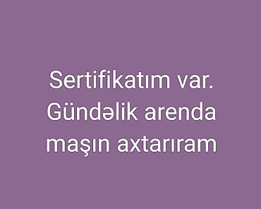 dərzi işi axtaranlar: Taksi sürücüsü, stajı 2 il, Şəhər içi taksi — 1