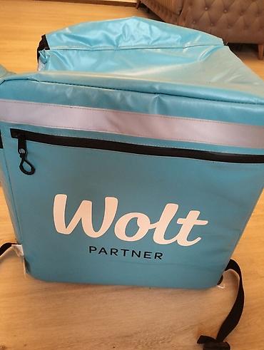firi: Wolt Partner termo çatdırılma çantası - Rəng: firuzəyi (Wolt loqolu) — 1