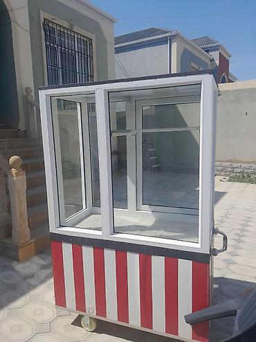 Будки, киоски: Sürgülü pəncərəli mobil satış köşkü - Material: alüminium/profil — 3