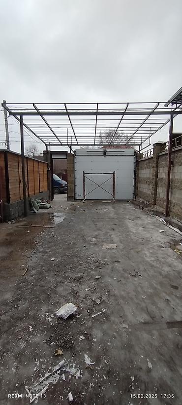 Навесы: Навес из поликарбоната с металлическим каркасом - — 40