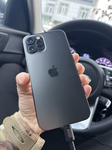 Apple iPhone: IPhone 12 Pro, Б/у, 128 ГБ, Midnight, Защитное стекло, 80 %