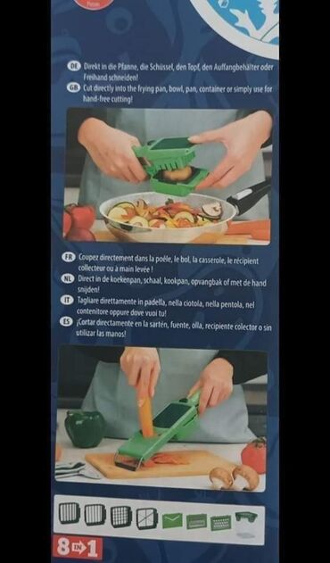 Ostala kuhinjska oprema: ♦️♦️♦️ Hit Super SECKO rende 8u1, 12 delova SECKALICA Nicer Dicer — 12