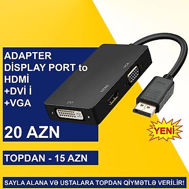 Digər kompüter aksesuarları: Display Port adapterlər SAYLA ALANA VƏ USTALARA TOPDAN QİYMƏTLƏ — 9