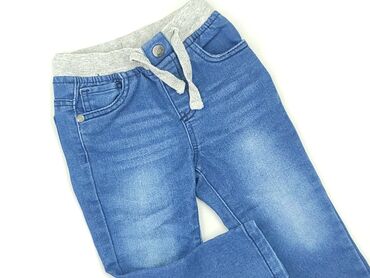 szerokie jeansy dla dzieci: Denim pants, So cute, 12-18 months, condition - Very good