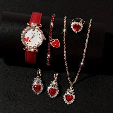 Setovi nakita: Set: Minđuše, Narukvica, Ogrlica, Materijal: Hirurški čelik — 14