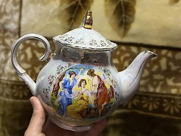 dəm caydan: - Məhsul: Porselén çaynik - Material: Yüksək keyfiyyətli rəngli — 1