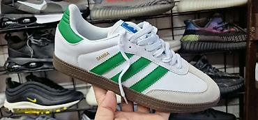 Trainers: Adidas Samba patike – klasičan model sa zelenim prugama - Gornjište — 1
