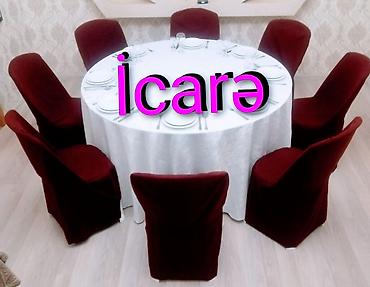 Аренда оборудования: Stol icaresi, masa və oturacaq kirayəsi. Ad günləri, nişan, xına, toy — 9