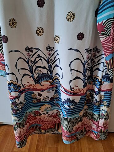 Haljine: One size, bоја - Bež, Oversize, Dugih rukava — 10