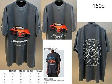 Majice: Men's T-shirt Balenciaga, bоја - Siva — 14