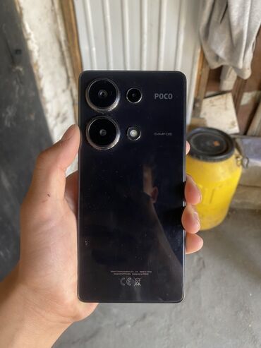 купить детские смарт часы: Poco M6 Pro, Колдонулган, 256 ГБ, түсү - Кара, 2 SIM
