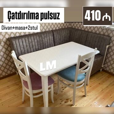 Saipa: 💫 Mətbəx dəsti Qiymət : 410₼ Divan:1.20x1.70 Masa :70x1.20
