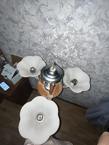 lyustur: Çılçıraq, 3 lampa, Şüşə — 2
