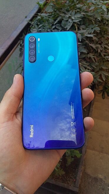 not 10: Xiaomi Redmi Note 8, 128 GB, rəng - Göy, 
 Barmaq izi, Face ID