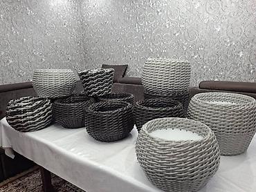 Горшки для растений: Плетёные кашпо для растений - Материал: синтетический ротанг — 11