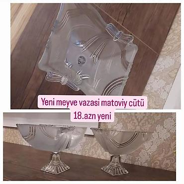 Qab-qacaq və mətbəx ləvazimatları: Boşqablar, 2 ədədli dəst, rəng - Ağ, Şüşə — 8