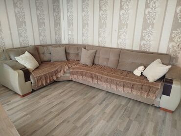 190: Künc divan, İşlənmiş, Açılan, Bazalı, Parça, Çatdırılma yoxdur