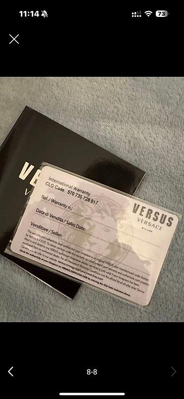 Aksesuarlar: Yeni, Qol saatı, Versace, rəng - Qara — 8