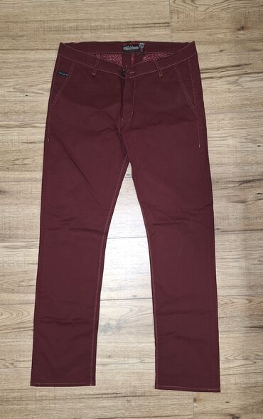 poklon setovi za zene: Trousers, XL (EU 54), Chino, color - Burgundy