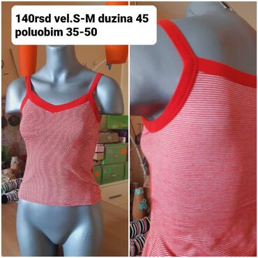 Majice na bretele: M (EU 38), Pamuk, bоја - Šareno — 24