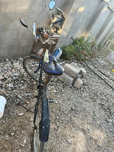 velocruz velosiped: Şəhər tipli velosiped - Rəng: qara-göy - Korpus: aşağı keçidli — 1